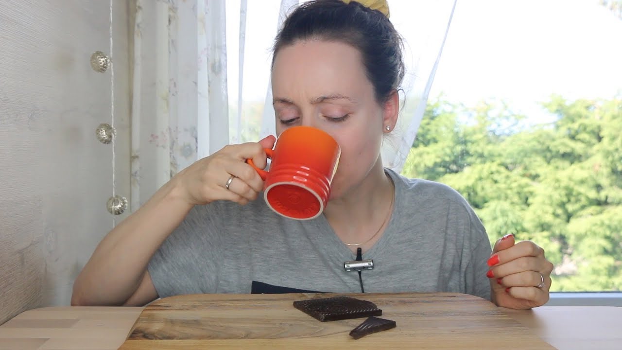 ASMR COFFEE & CHOCOLATE | Eating Sounds Whisper | mmmm