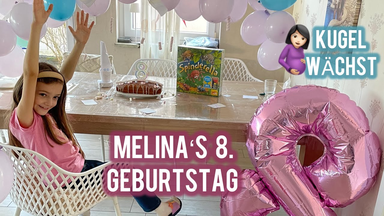 Melina's 8 Geburtstag Marshmallow 🤰🏻Kugel wächst 