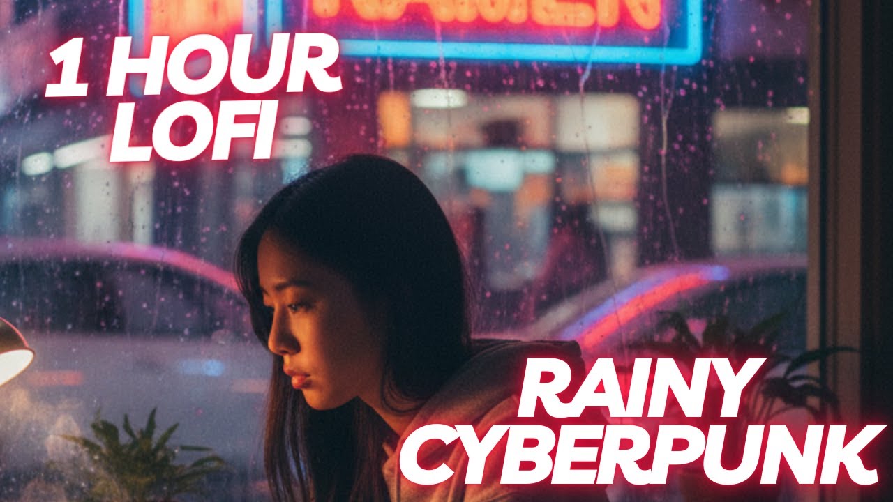 Rainy Cyberpunk Lofi - 1 Hour