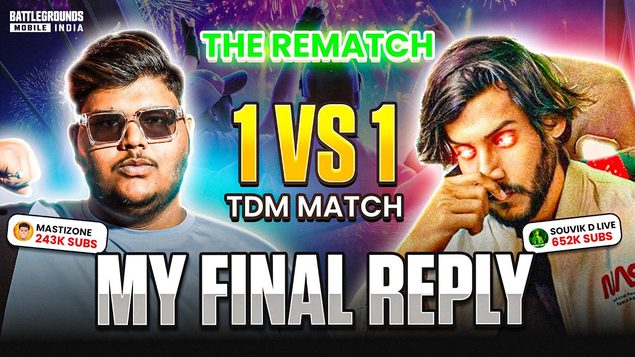🤯THE TDM REMATCH @SOUVIK D LIVE | MY FINAL REPLY TO @SOUVIK D ON THIS CONTROVERSY