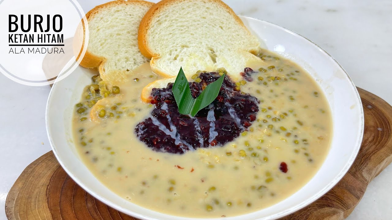 RESEP BUBUR KACANG IJO KETAN HITAM ALA MADURA ENAK BANGET