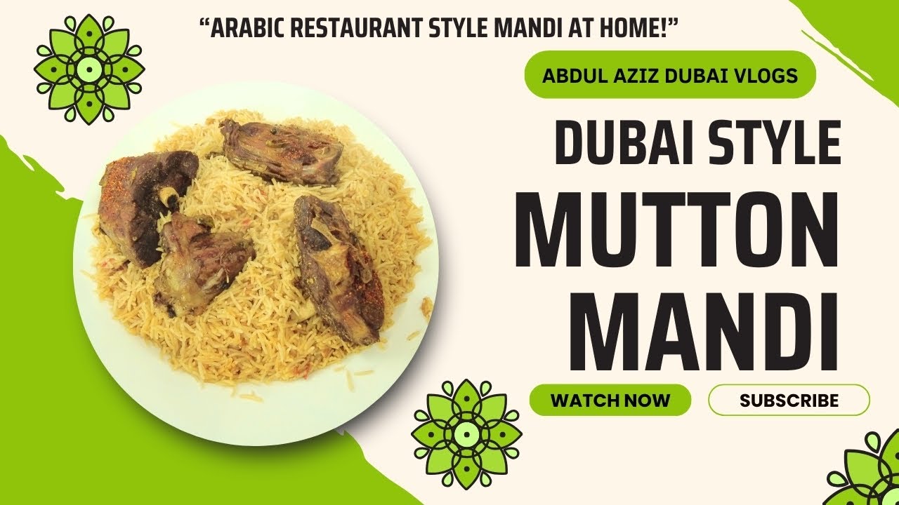 Dubai Style Mutton Mandi 🍚 | Arabic Smoky Mandi Recipe | Restaurant Style