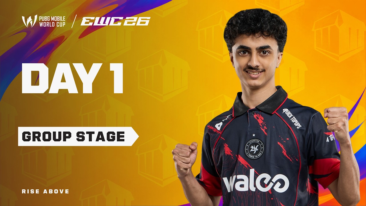 [EN] PMWC at EWC 26 Group Stage Day 1 | GROUP A | PUBG MOBILE WORLD CUP at 2026 ESPORTS WORLD CUP