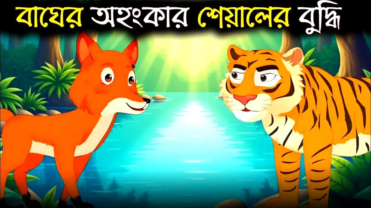 বাঘের অহংকার শেয়ালের বুদ্ধি । Bangla cartoon। Bengali Moral Stories Cartoon | Bangla Golpo
