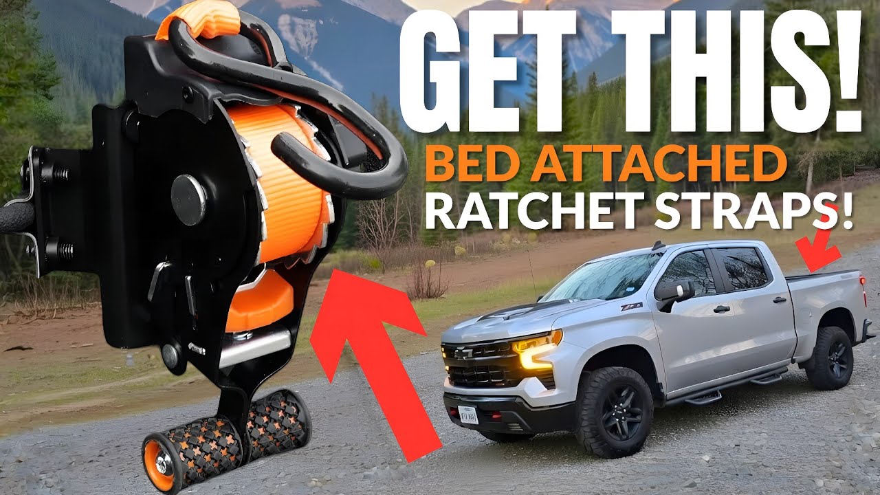 I NEEDED THIS!! 🔥 Retractable Bed Straps |Silverado Install & Review |