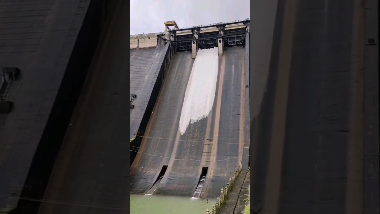 Dam gates opened Supa Dam #water #waterreservoir