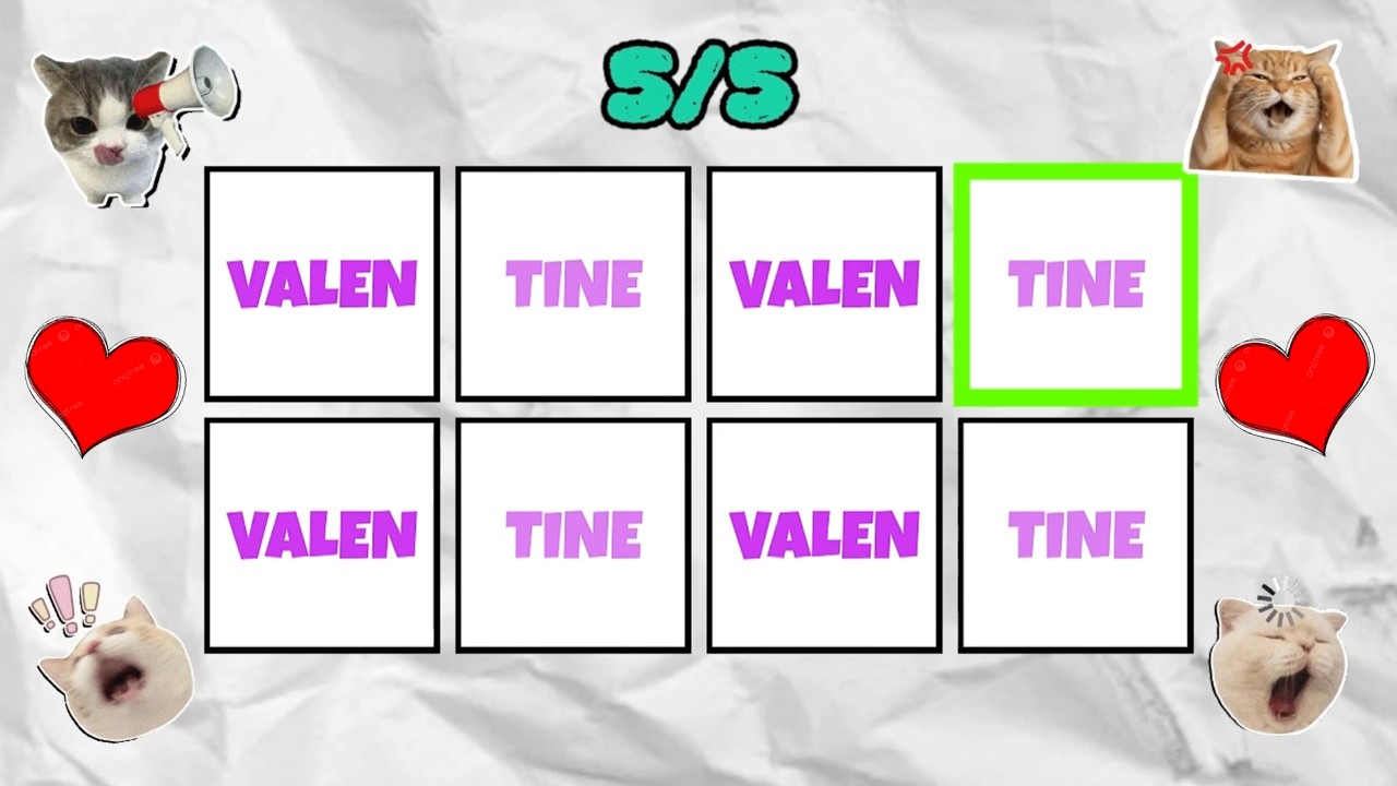 Say The Word On Beat Challenge | Level 1 - 5 | Level Easy to Insane | Special Valentine's Day