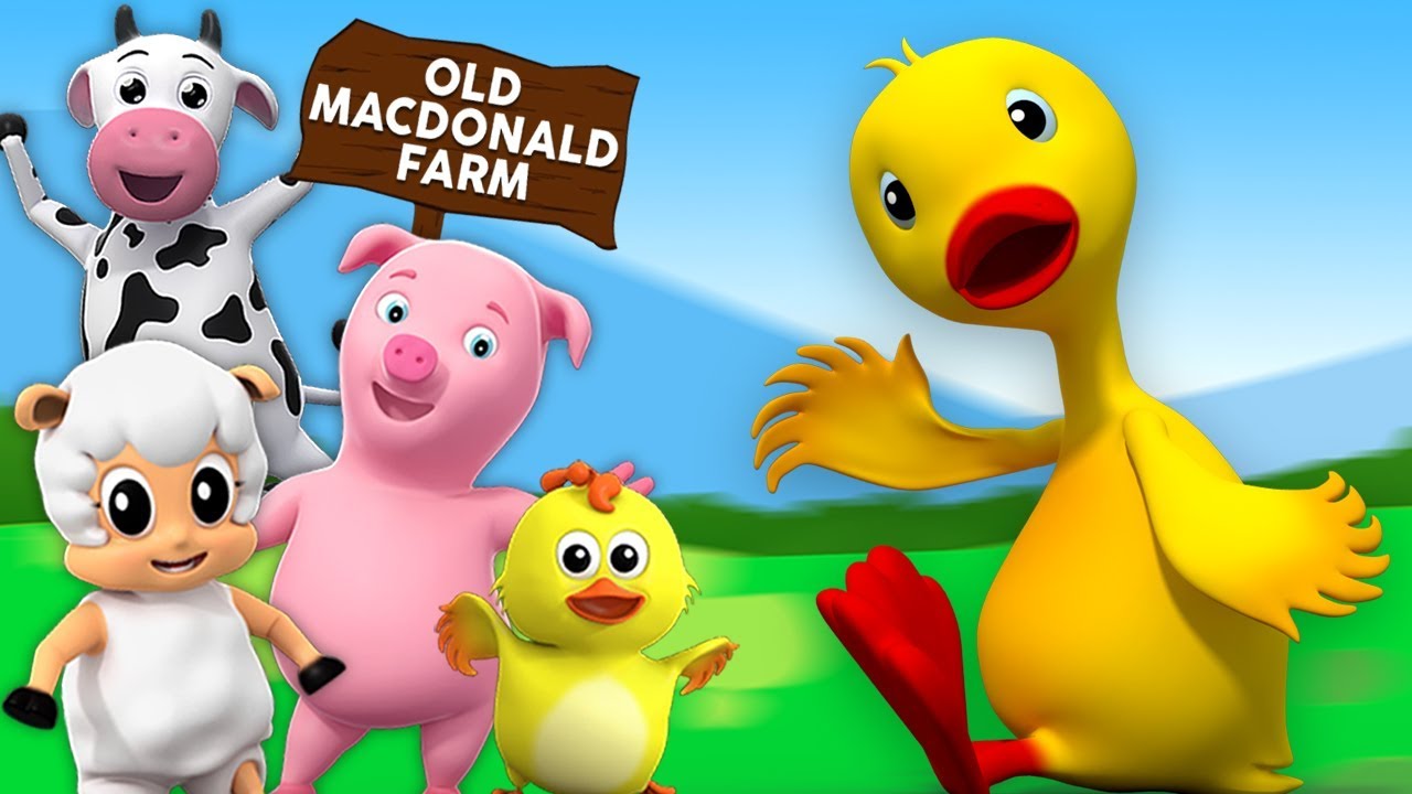 Viejo Macdonald | canciones animadas niños | rimas para niños | Old Macdonald Song | Nursery Rhymes