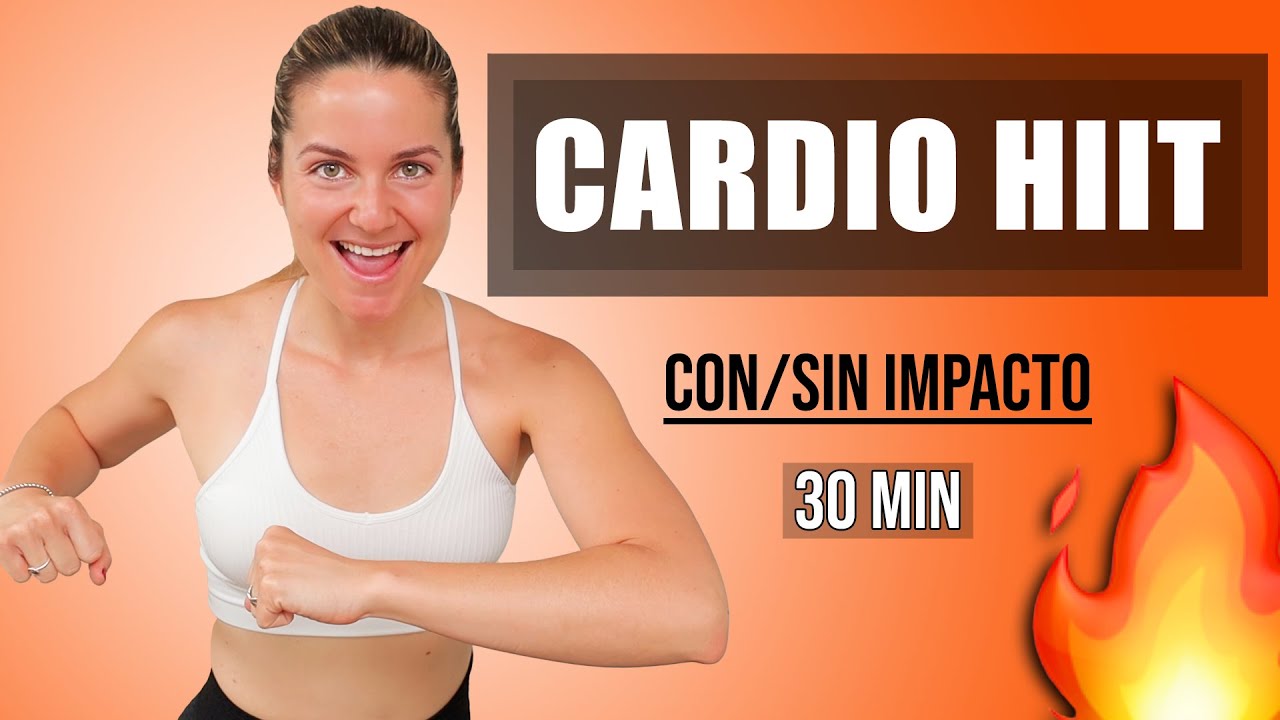 🔥 Quema grasa y ponte en forma con esta intensa rutina de Cardio HIIT 🔥 30 min 💯