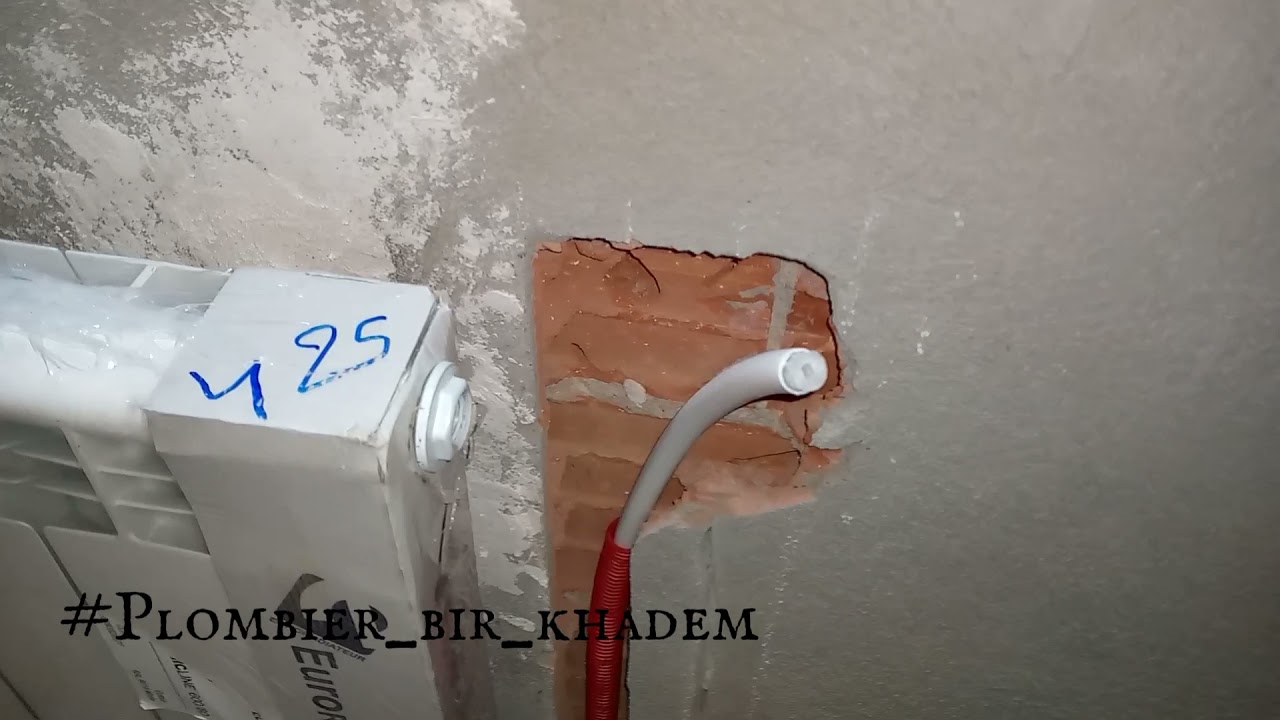 تركيب رادياتور بأحسن طريقة radiator installation #plomberie #plumbing