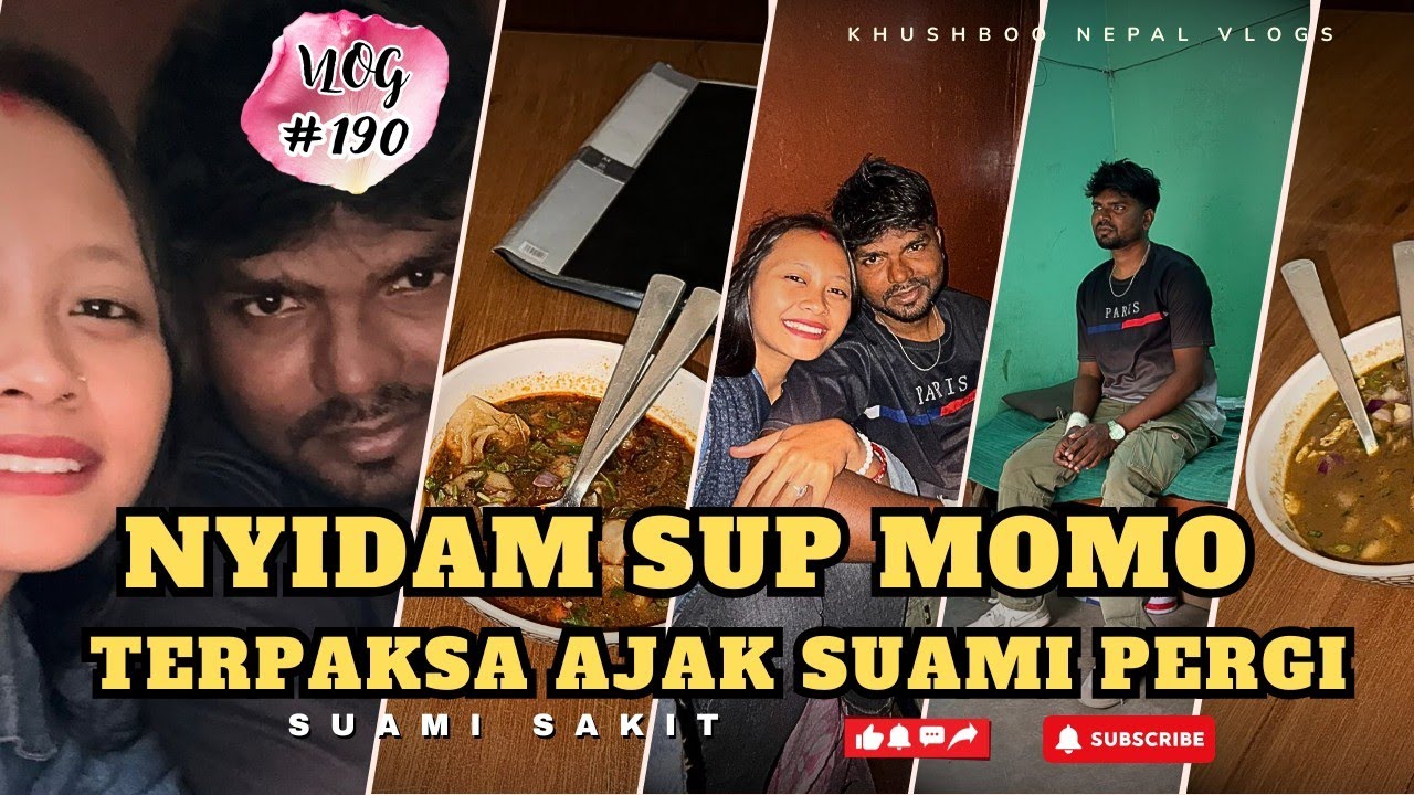 #vlog190 NYIDAM SUP MOMO .!! Suami Sakit Tetap Aku Ajak Keluar!  🤤🇳🇵