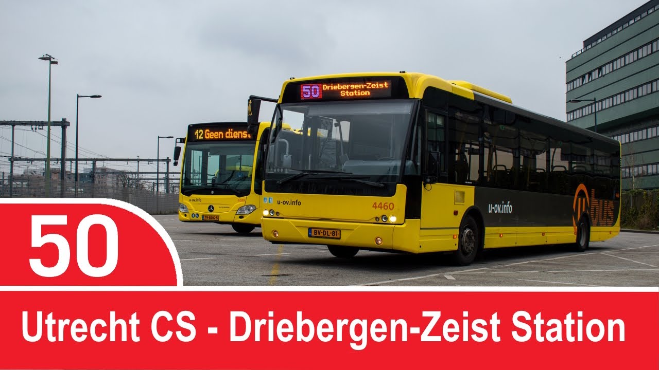 [4K] Bustraject | Lijn 50 | Utrecht CS - Driebergen-Zeist NS (VDL Ambassador)