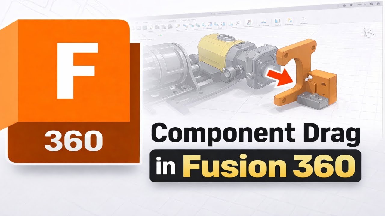 Как использовать перетаскивание компонентов в Fusion 360 (2026)