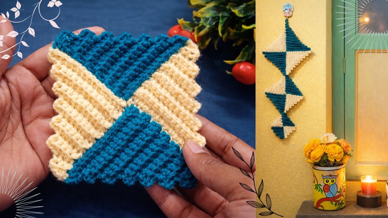 Crochet wall hanging tutorial! How to make a crochet wall hanging! #crochet #tutorial 
