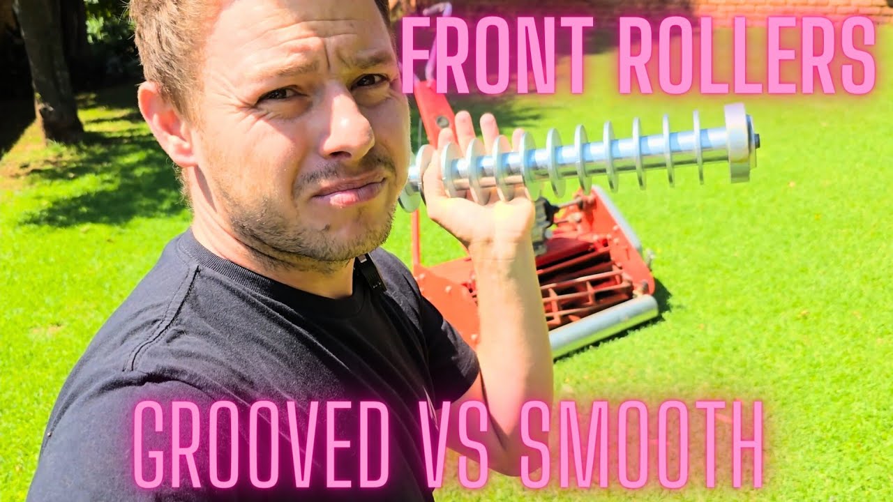 Grooved front Roller VS Smooth // Rolux reel Mower