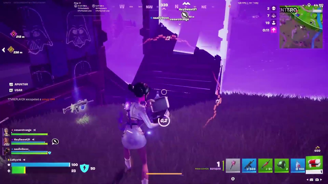 FORTNITE con cesarstrange y sweet