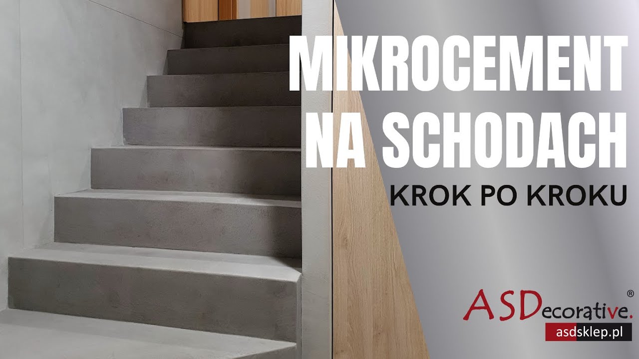 Betonowe schody z mikrocementu , krok po kroku instrukcja aplikacji  mikrocement ASDecorative RUSTIC