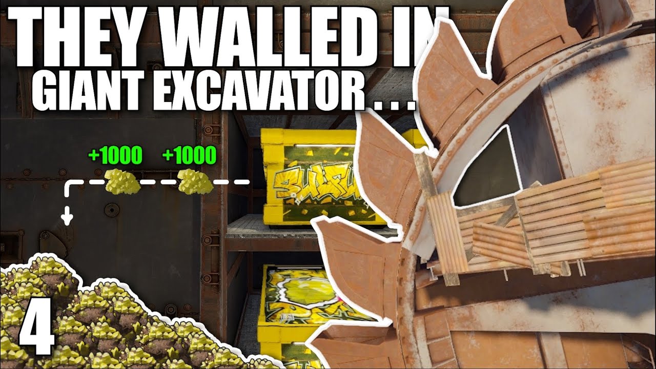 I STOLE 40K+ OF THIS CLANS SULFUR FROM GIANT EXCAVATOR | Solo Rust