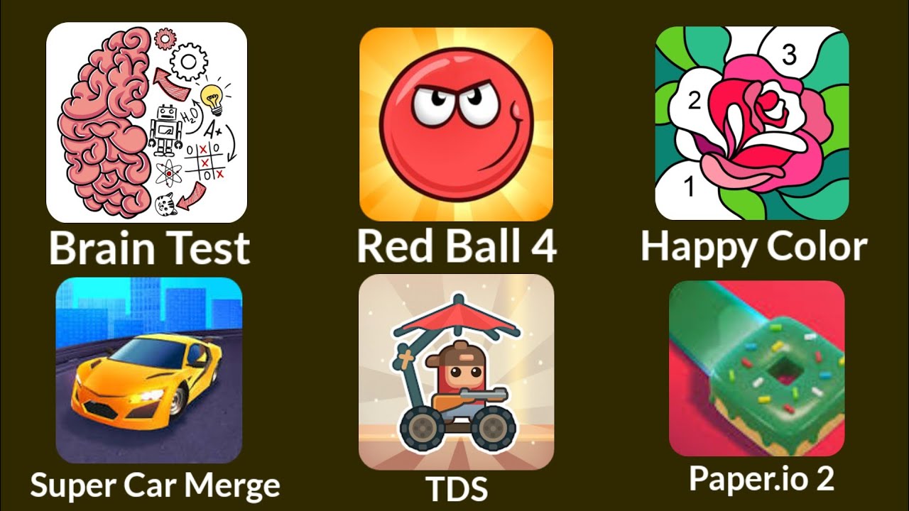 Super Car Merge, Paper.io 2, Brain Test – Gameplay Mix Fun Mobile Games