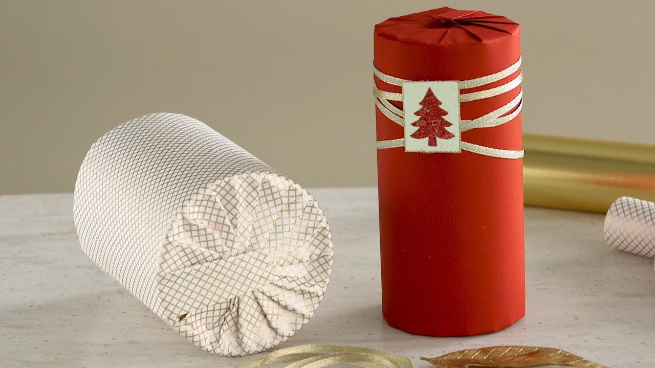How to Wrap a Cylinder-Shaped Gift | Martha Stewart