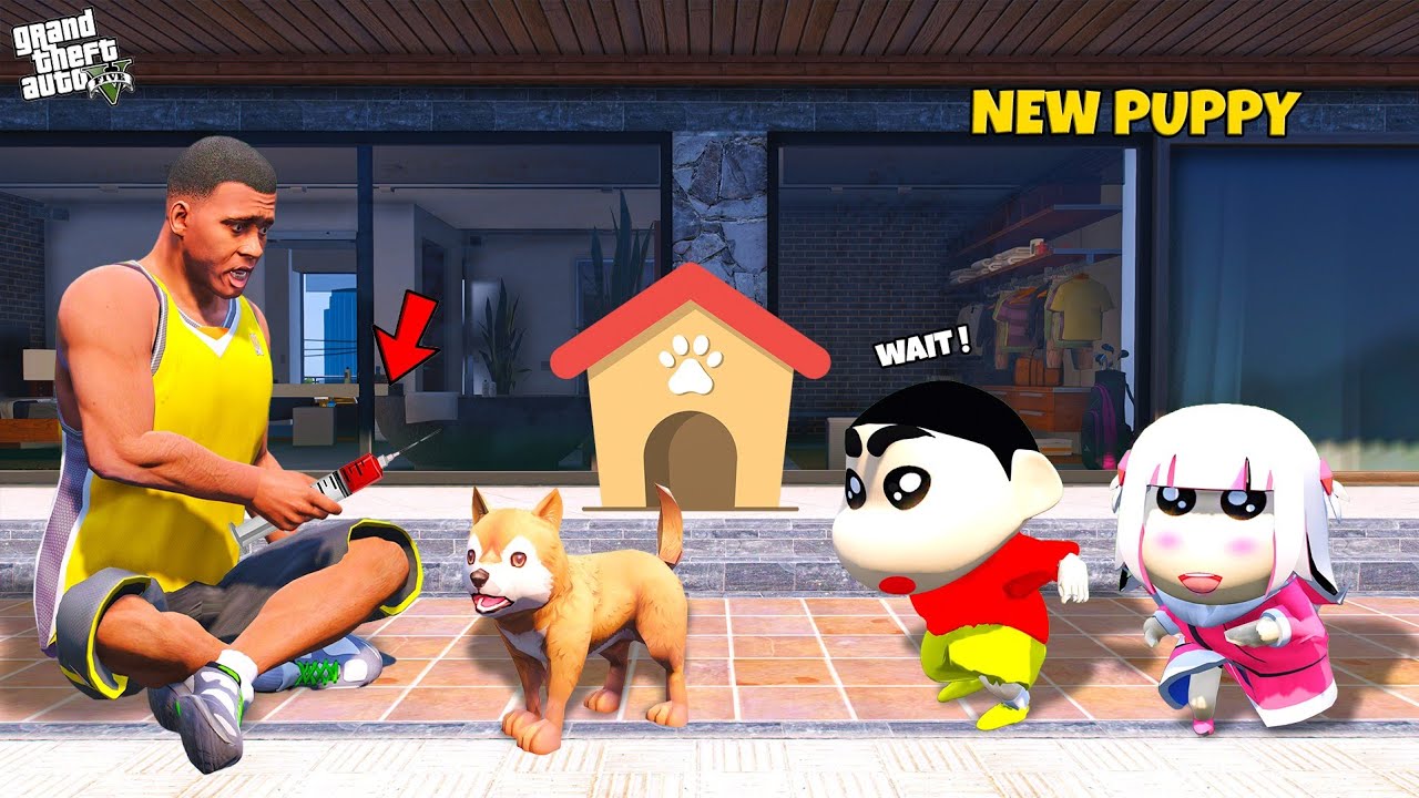 Shinchan & Franklin Buy New Puppy in GTA 5