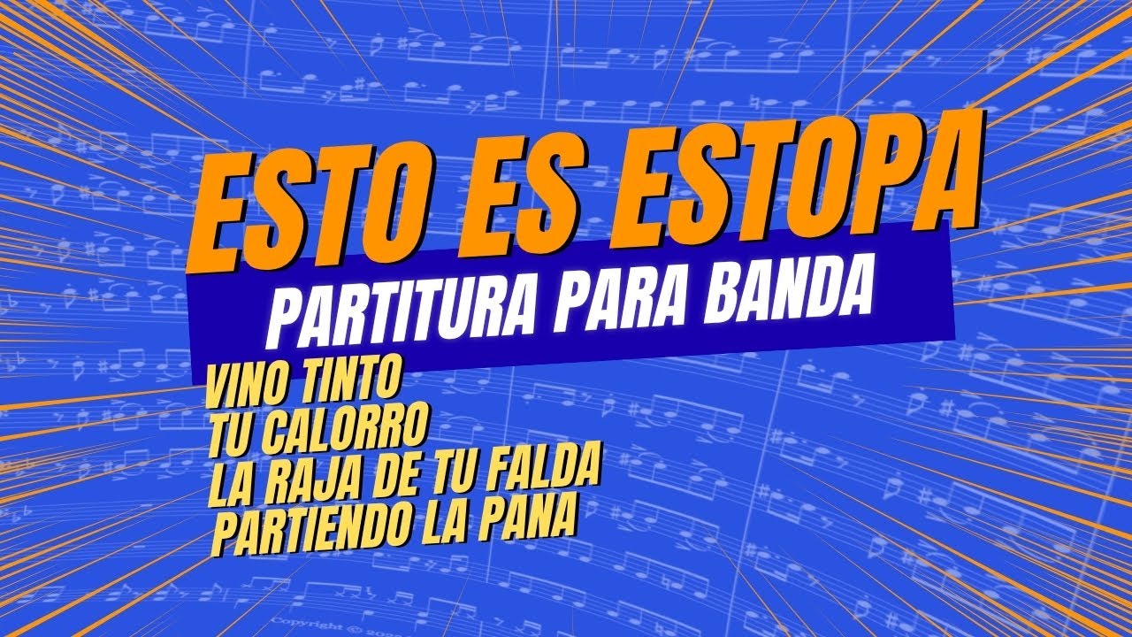 Esto es Estopa | PARTITURA para BANDA 🎺