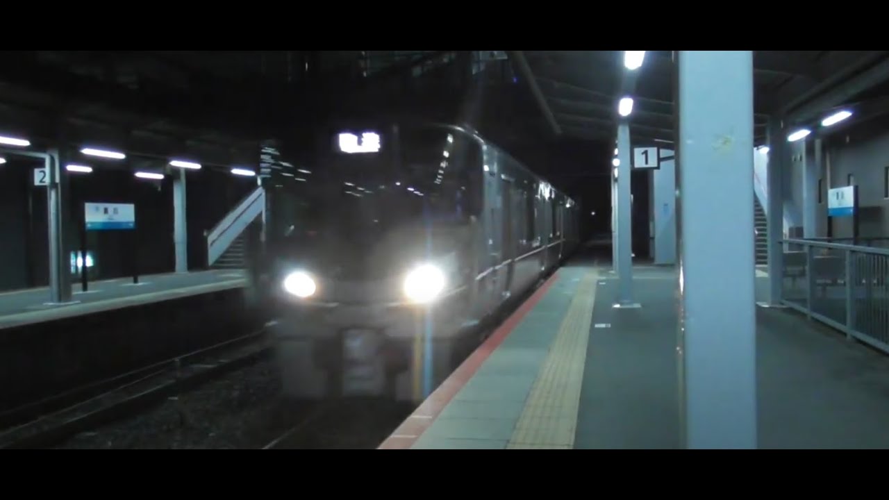 [接近メロディ]IRいしかわ鉄道線 美川駅(倶利伽羅方面)　通過「美川おかえり祭りのラッパ〜スタンダードVer.〜(初期Ver.)」〈吹田出場「金サワ521系」〉