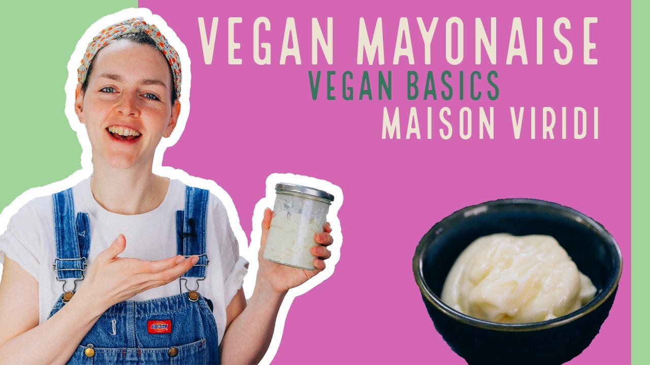 Zelf VEGAN MAYONAISE maken! Super makkelijk en met maar een paar ingrediënten