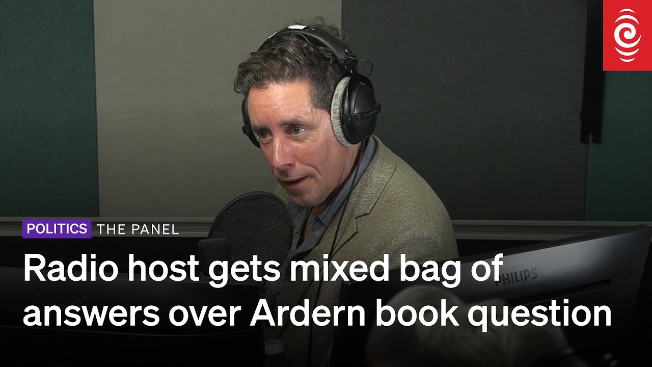 NZ radio host gets mixed bag of answers over Jacinda Ardern book question | The Panel