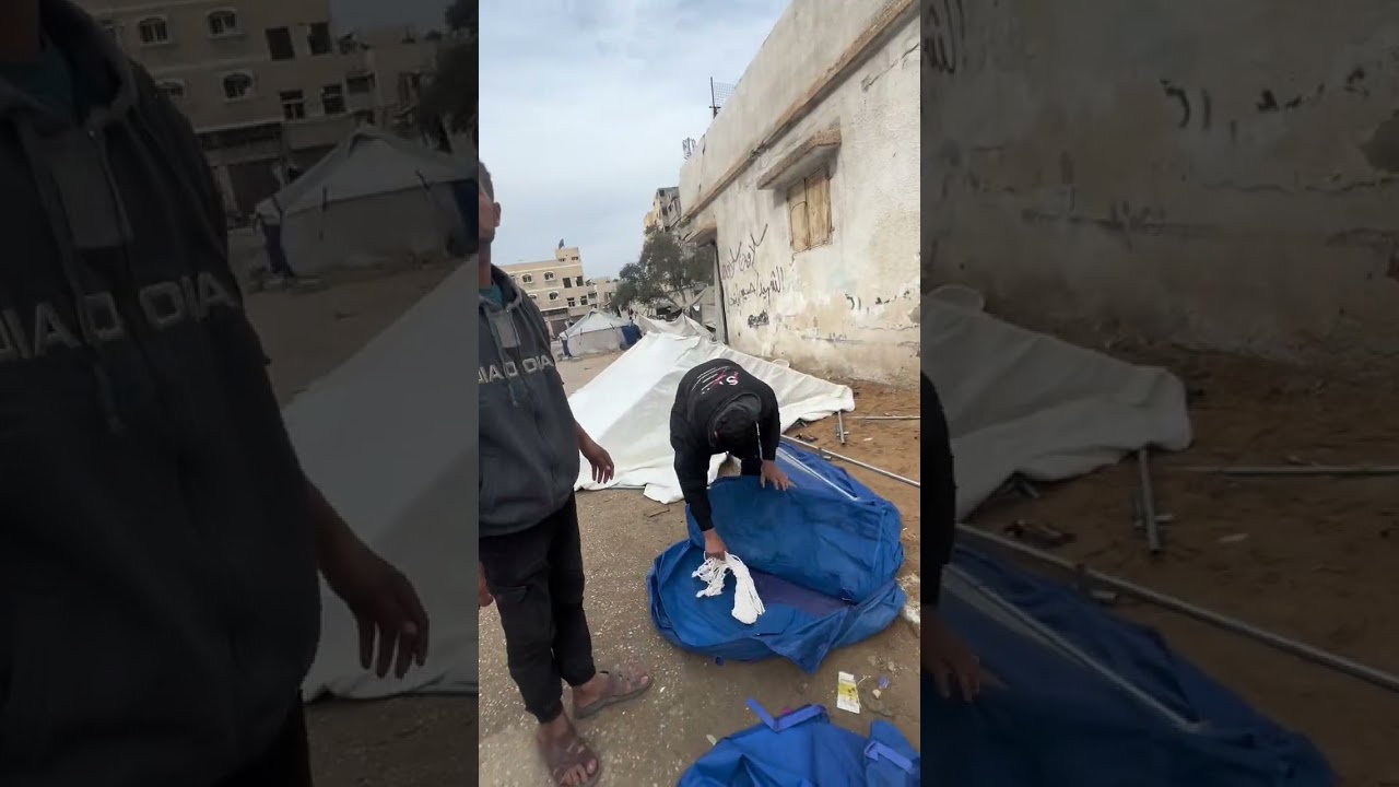 مشروع تركيب خيمه على نفقة كريمة من اهل الخير