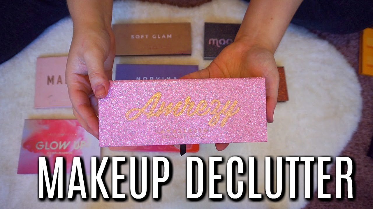 MAKEUP DECLUTTER 2020! 💜 Paletter, leppestifter ++