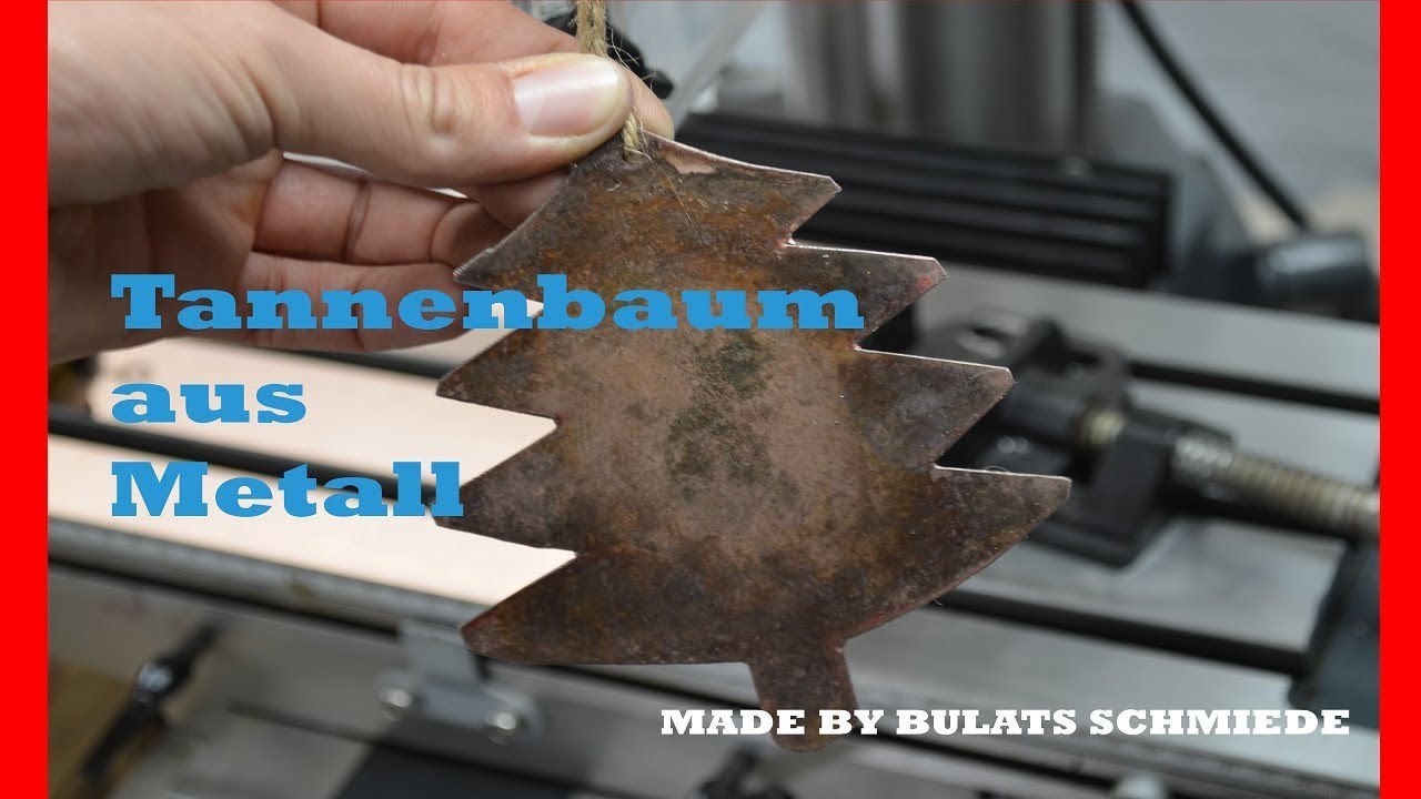 Wie stellt man Weihnachtsdeko her / Tannenbaum aus Metall /Tannenbaumschmuck