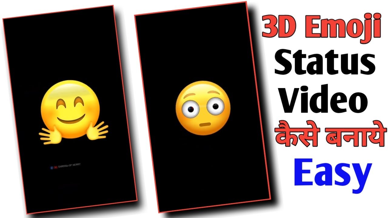 How to make new trending emoji status video / emoji status video kaise banaye