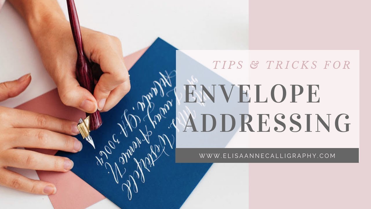 Addressing Envelopes in Calligraphy as a Left-Handed Calligrapher