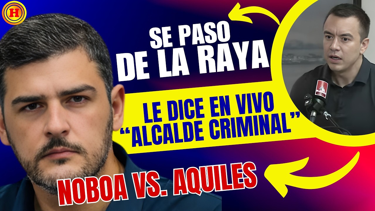 ¡DICTADURA JUDICIAL! Noboa sentencia a Aquiles en radio antes que en los tribunales.