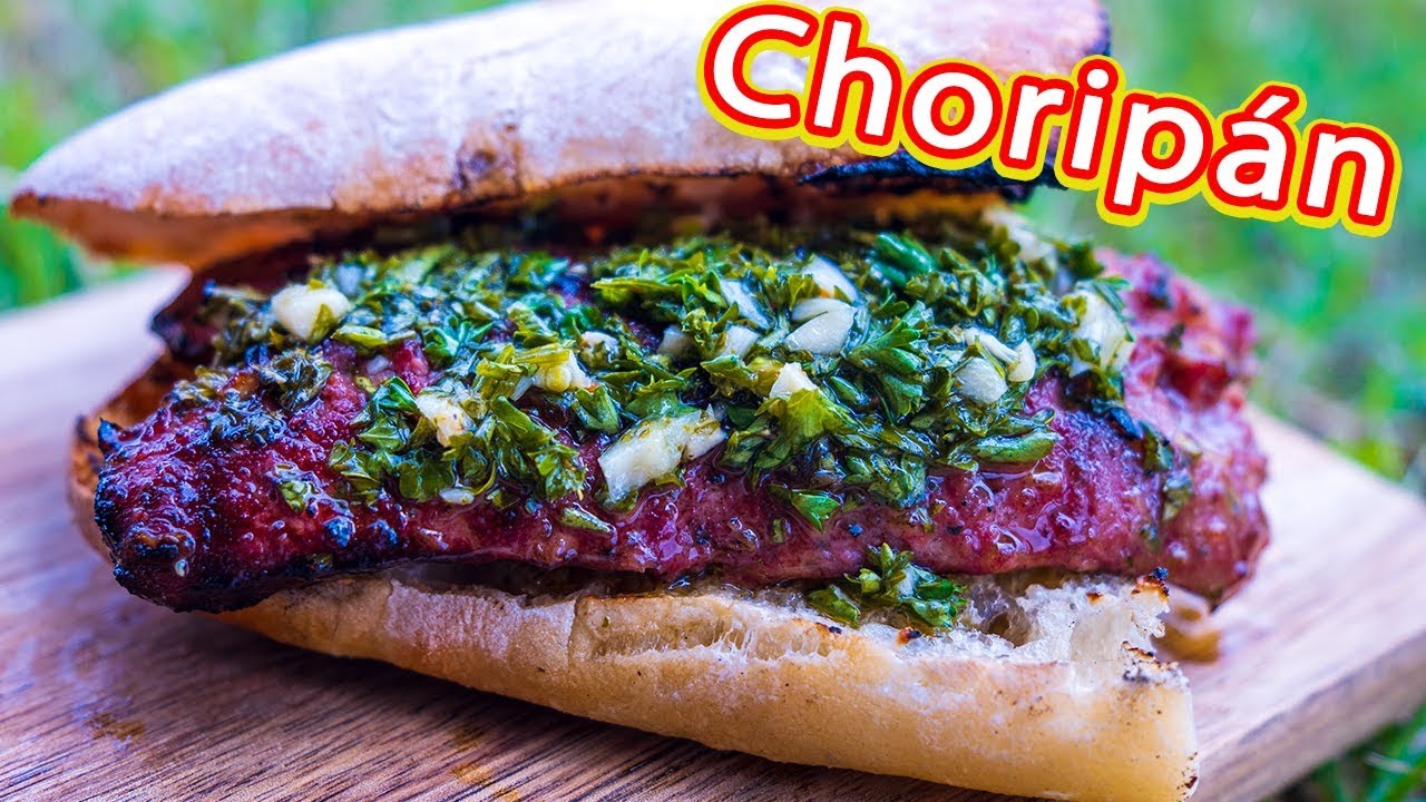 Choripán! with easy sourdough bread