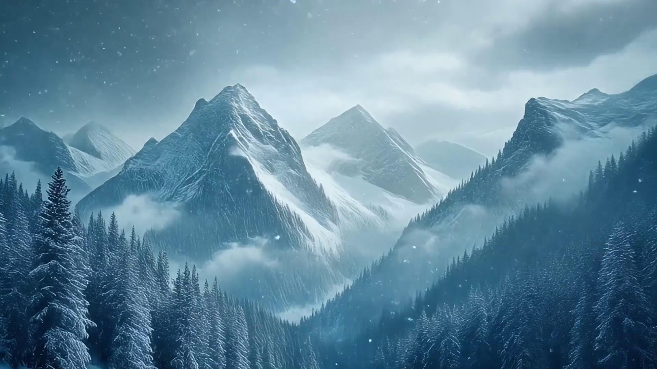 Fall Asleep Inside the Snow ❄️ — 24/7 live winter sounds