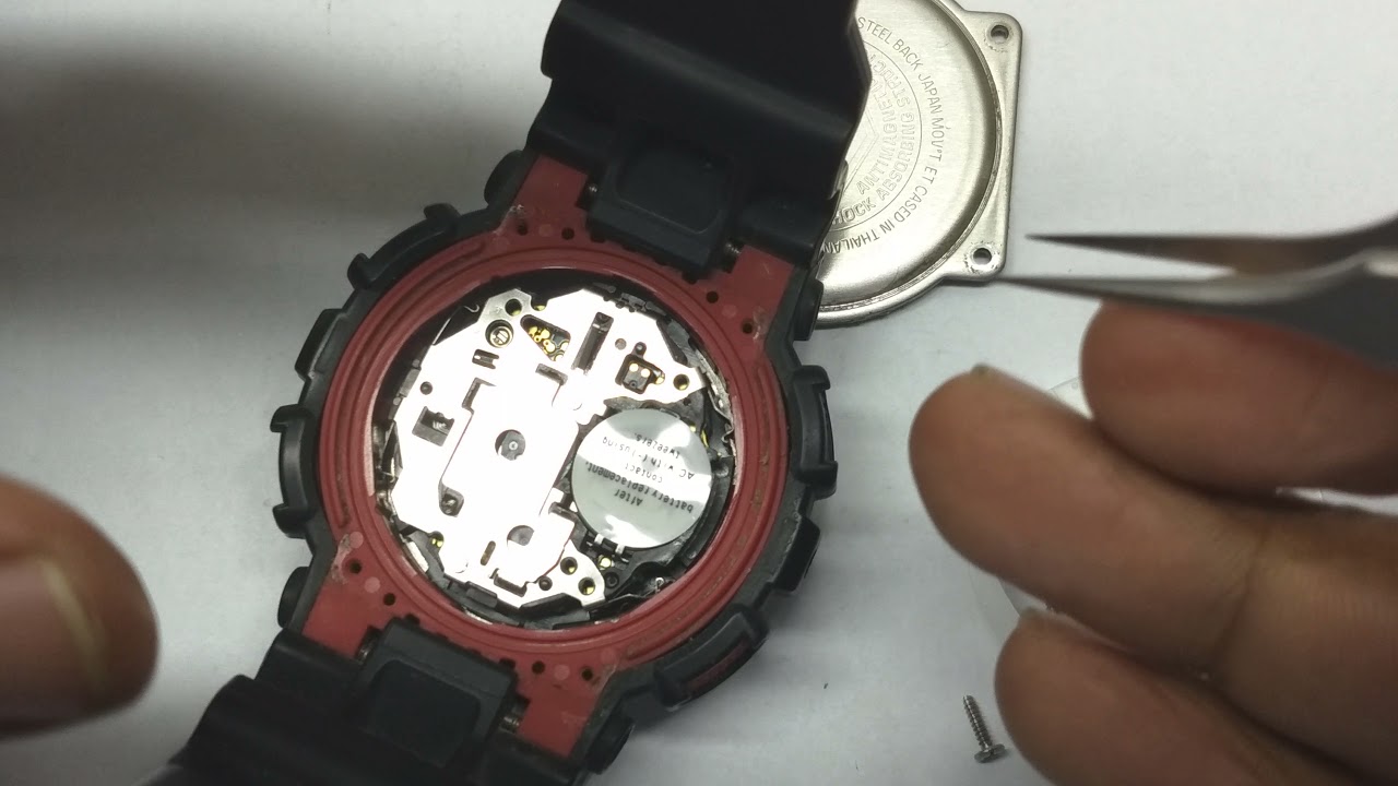 Como Trocar a Pilha do Relógio Casio Gshock GA100 e o Cuidado que você tem que ter na Hora da Troca