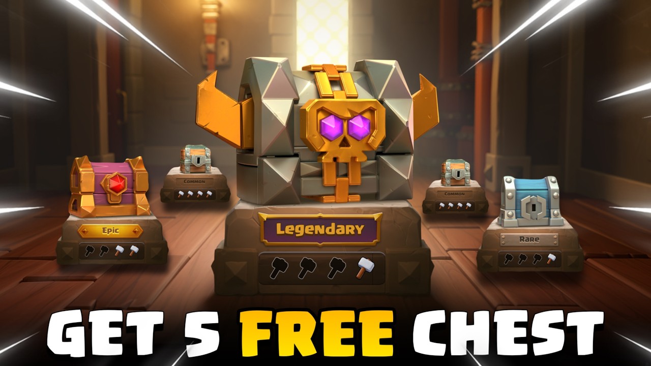 How to Get 5 Free Treasure Chest | New Event Coc