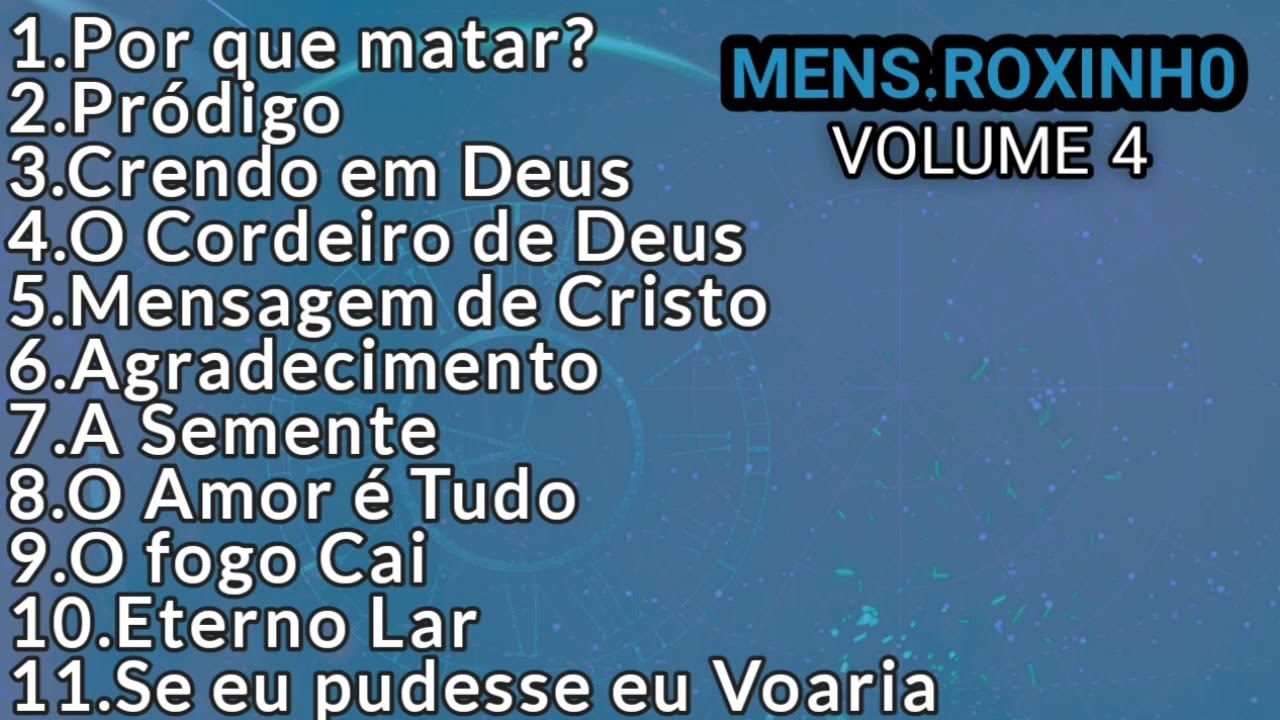 CD completo MENS.ROXINHO. ( Ronaldo Neres)