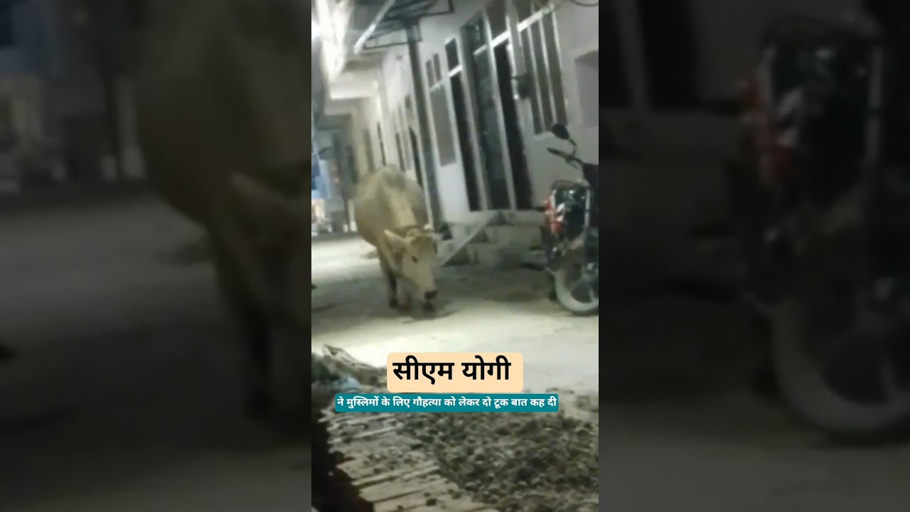 CM Yogi warns Muslims on cow slaughter #shorts #viralshort
