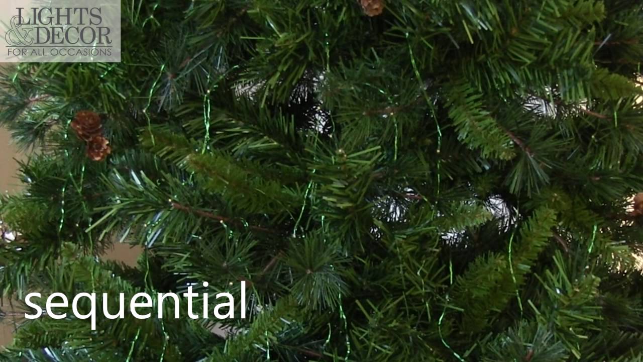 Extra Long Multifunction LED Fairy Lights on a Christmas Tree