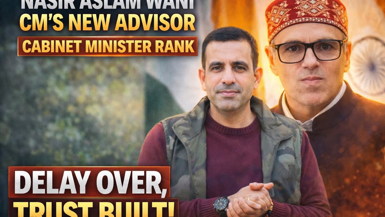 What does Advisor Nasir Aslam Wani getting LG's Approval as Advisor of CM means?