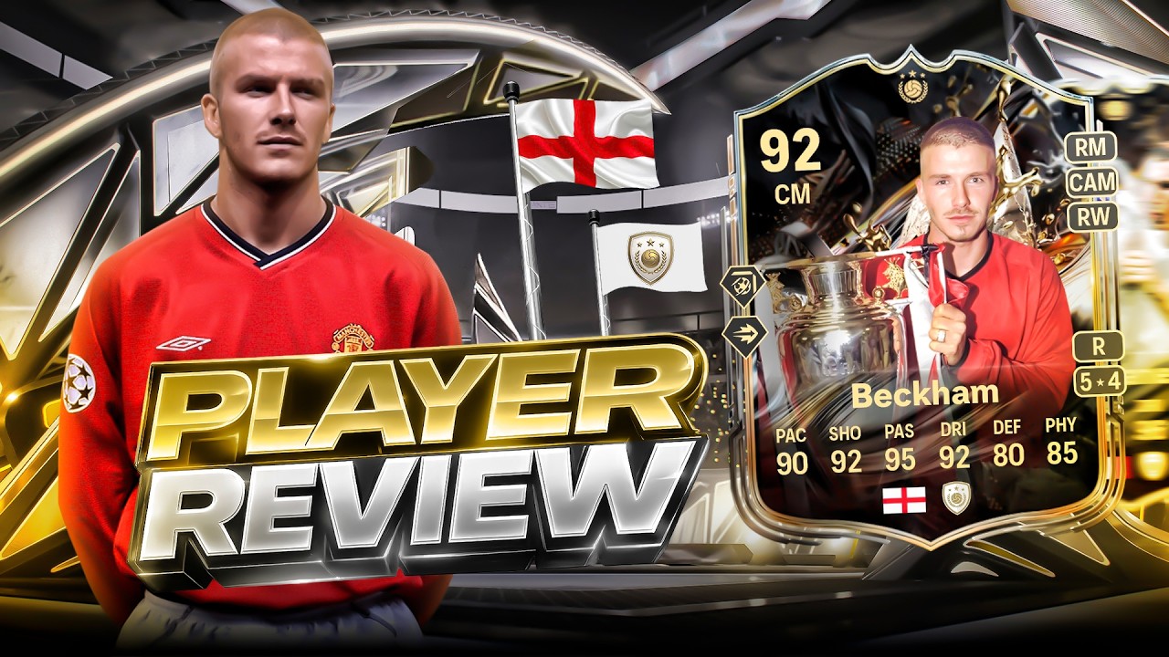 Обзор игрока 92 Trophy Titans Icon Becham SBC - EA FC 26 Ultimate Team