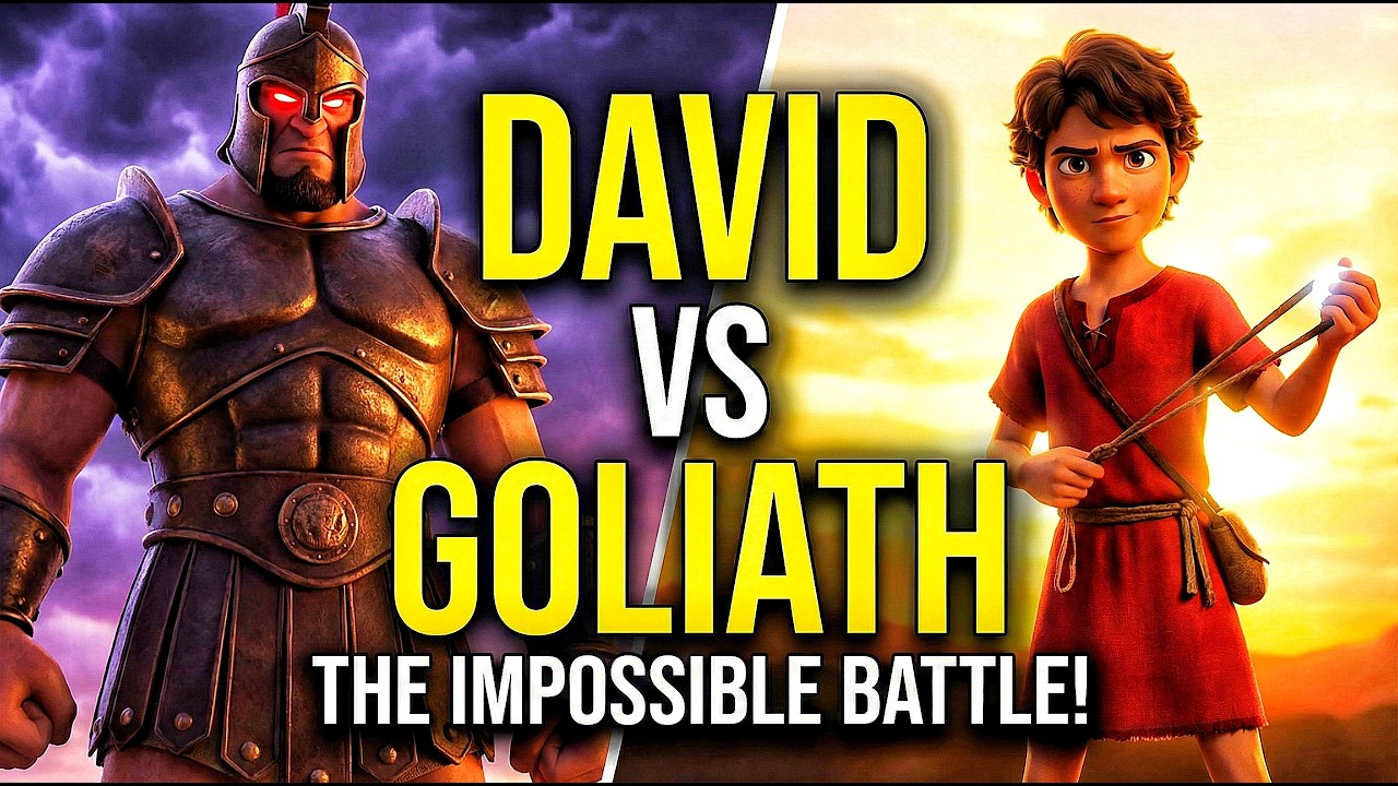 How a Shepherd Beat a Giant with ONE Stone. #christiankids #animation #animation #biblestories