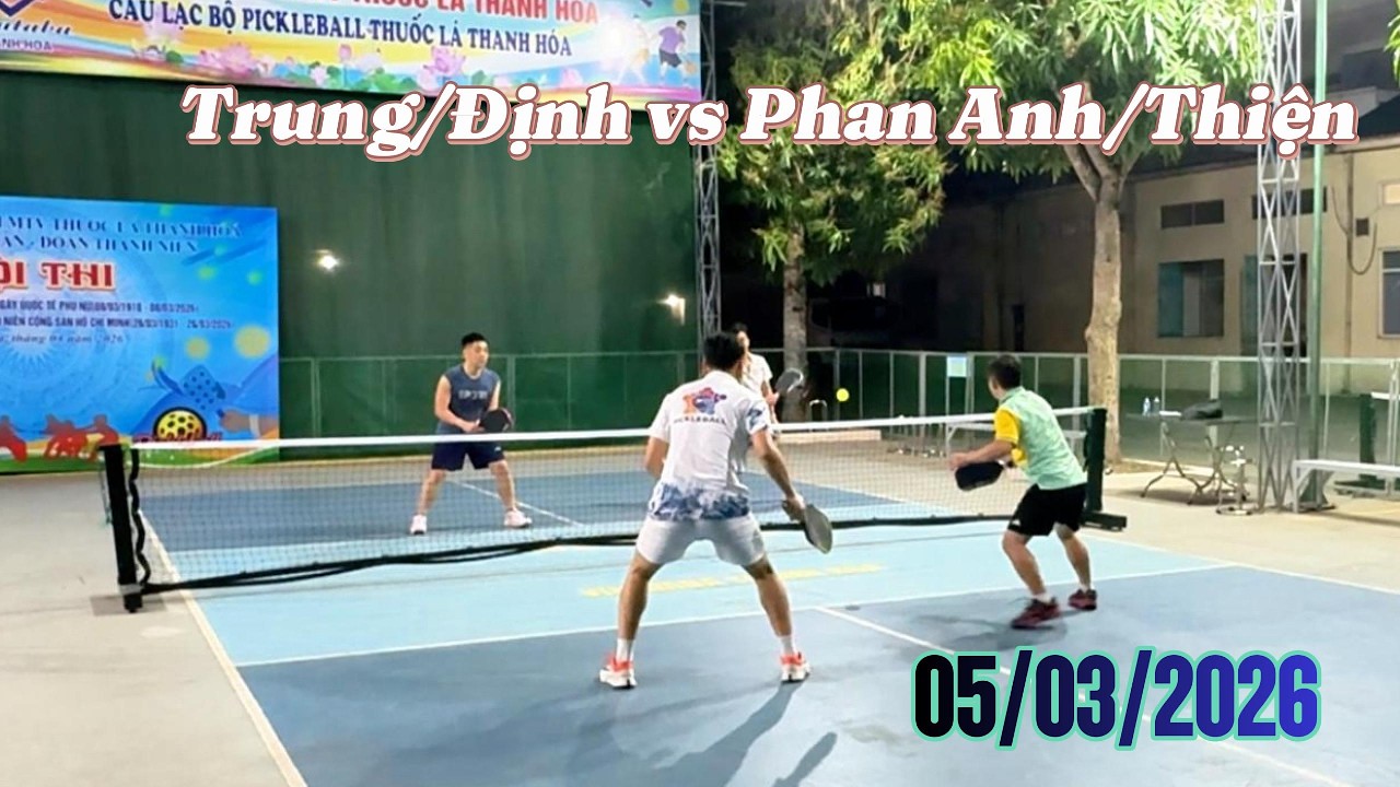 Pickleball Quê Tôi | Trung/Định vs Thiện/Phan Anh - Sân Pick Nhà Máy Thuốc Lá