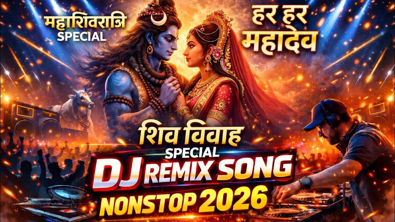 🔱महाशिवरात्रि स्पेशल – शिव विवाह DJ रीमिक्स नॉनस्टॉप 2026🔱 har har Mahadev 🙏||