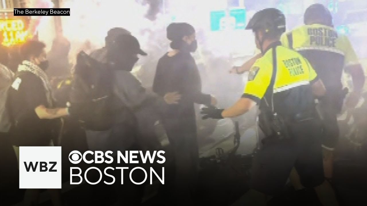 Protesters arrested, police officers injured during pro-Palestinian rally in Boston