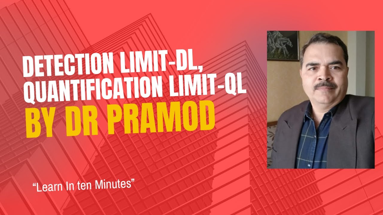 DETECTION LIMIT(DL) AND QUANTIFICATION LIMIT (QL)