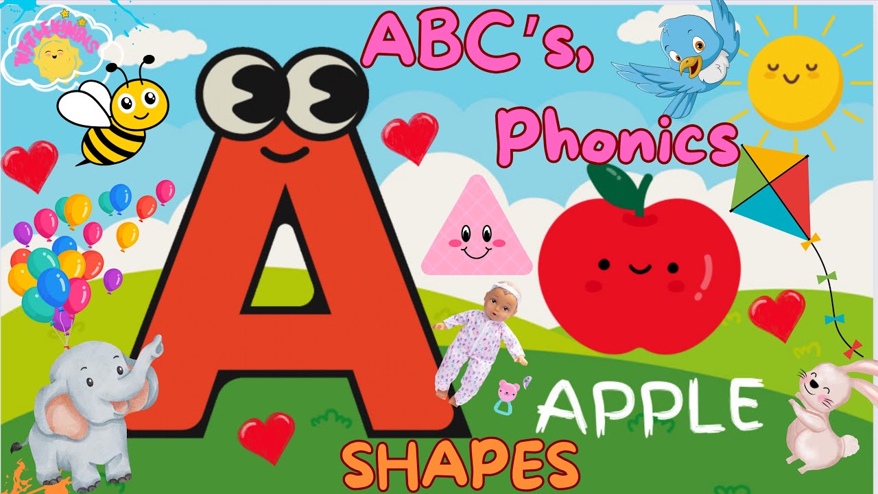 Learn ABC’s, Colors, Counting, Shapes, Nursery Rhymes & More! #toddlerlearning #baby #tittlekins